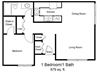 1 Bedroom Floor Plan